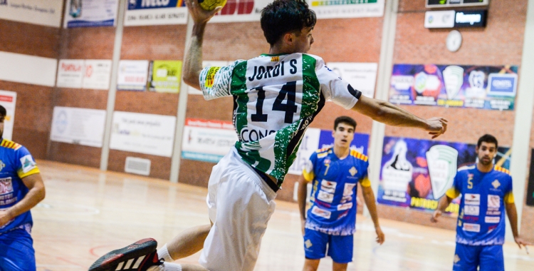 Jordi Sala, en un llançament en el partit contra l'OAR | OAR Gràcia