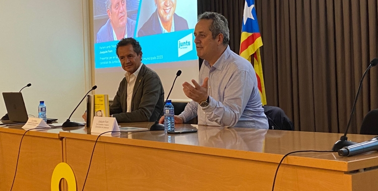 L'exconseller Joaquim Forn i l'alcaldable de Junts Lluís Matas | Helena Molist