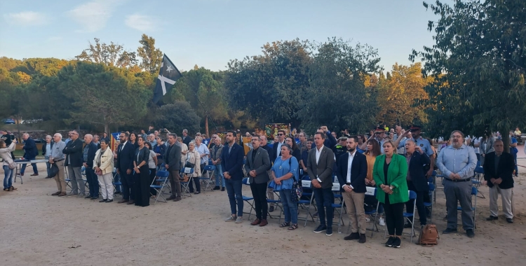 Moment de l'acte de commemoració | Núria García Matas