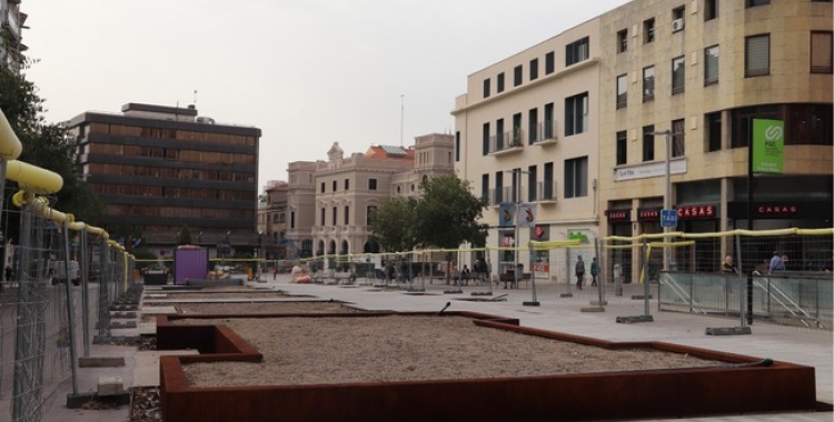 Les obres del passeig de la Plaça Major enceten la recta final