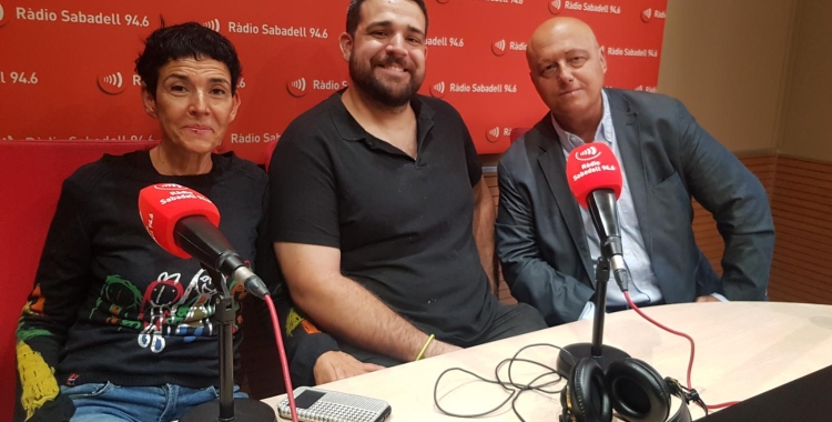 Elisabet Clapés, Llorenç Costa i Pere Urpí a l'estudi 1 