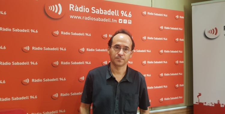 David Cánovas, als estudis de Ràdio Sabadell