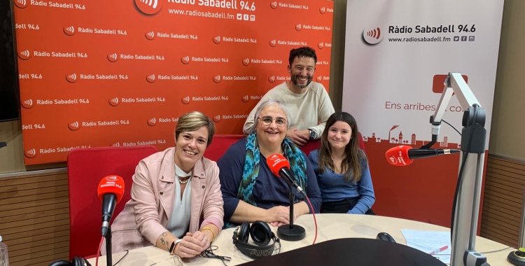 La Maite, la Carme, la Helena i el Juanma avui a l'estudi 1