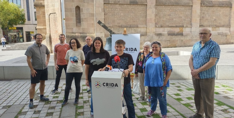 Perarnau i Murillo, amb la resta d'integrans de la Crida/ Karen Madrid