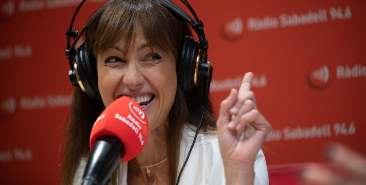 Laura Andrés als estudis de Ràdio Sabadell | Roger Benet