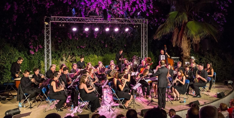 La Banda de Música de Sabadell, als jardinets de la Caixa | Cedida