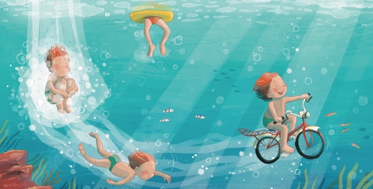 Imatge de l'àlbum 'La bici de Lola' de prevenció de les violències sexuals en la infància 