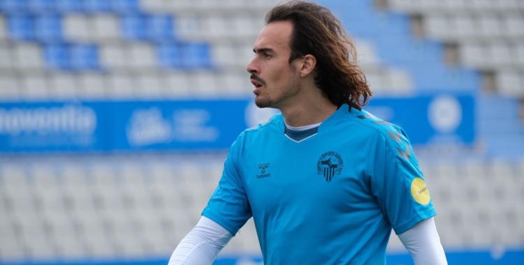 Pelayo Suárez, en l'entrenament del Sabadell | CES
