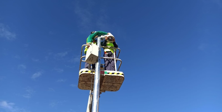 Instal·lació de càmeres de videovigilància/ Pere Gallifa