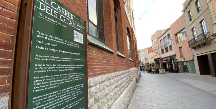 Sabadell homenatja el poble gitano amb el nou carrer d'En Font i dels Gitanos | Helena Molist