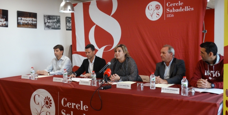 Un moment de la roda de premsa de presentació | @cercle1856