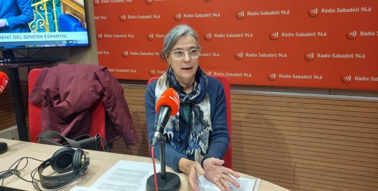 Glòria Dalmau en la seva primera entrevista a Ràdio Sabadell | Núria García