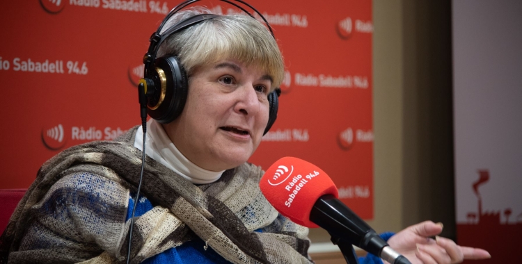 Anna Poquet, avui a l'estudi 1 (Roger Benet)