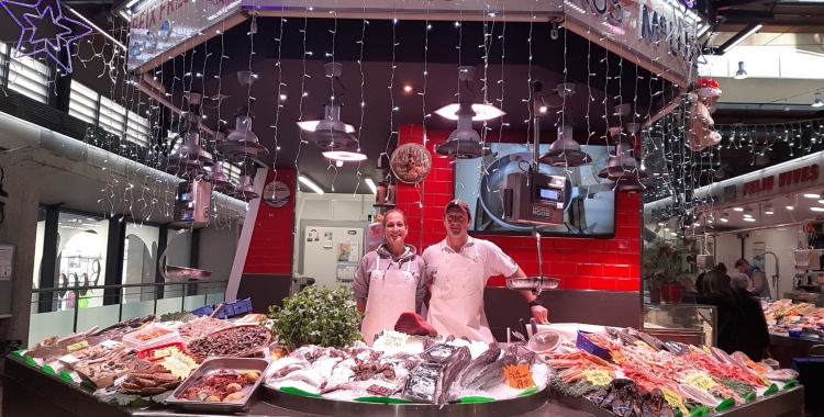 David Vallez, de la peixateria peixateria Mari Luz