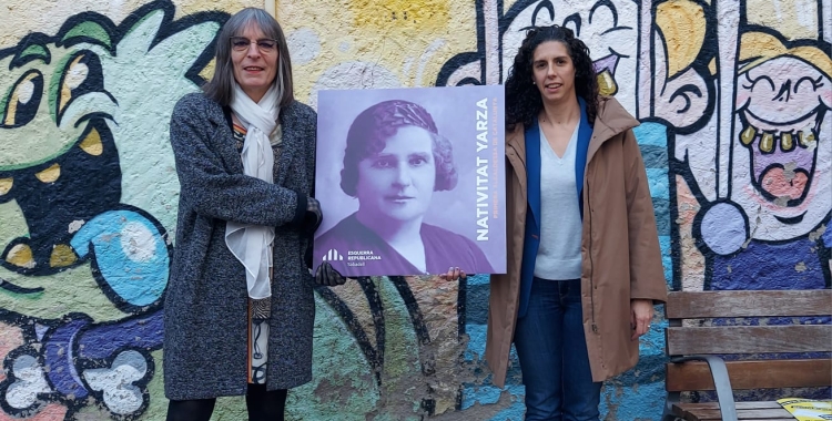 D'esquerra a dreta: Clara Palau i Èlia Soriano-Costa