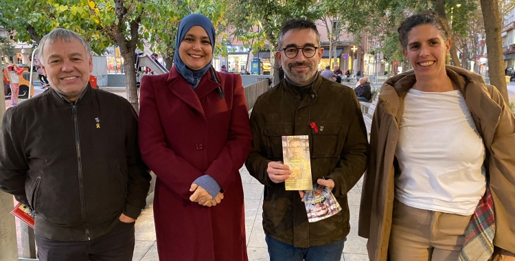 Pere Farrés, Najat Driourech, Gabriel Fernández i Èlia Soriano Costa avui a la roda de premsa | Helena Molist