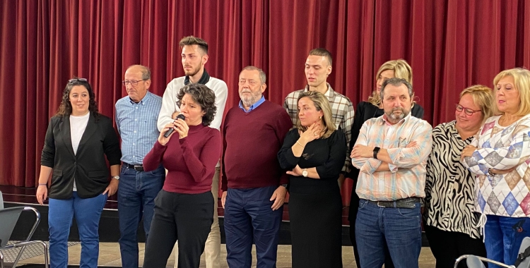 Els candidats de Sentim Sabadell a l'acte d'aquest vespre | Helena Molist