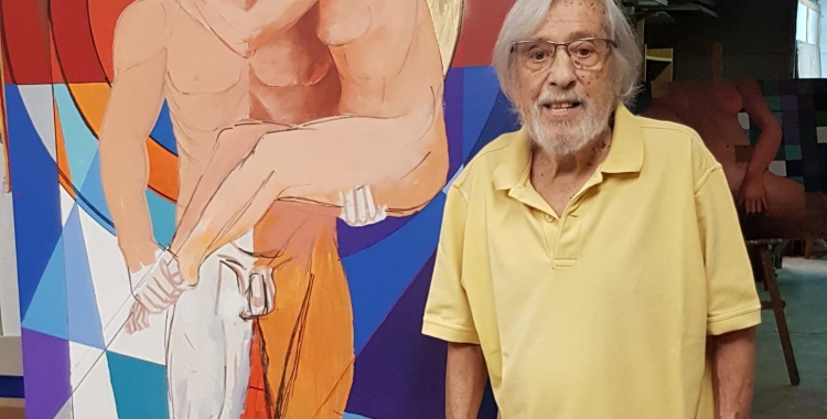 Jordi Roca al seu estudi en una entrevista a Ràdio Sabadell | Arxiu