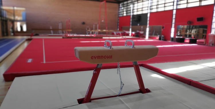Les màquines de gimnàstica artística ja són al gimnàs municipal | Pau Duran