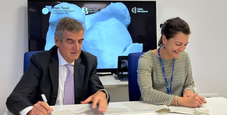 L'I3PT i el Clínic han signat un acord de col·laboració per desenvolupar la tecnologia 3D | Taulí
