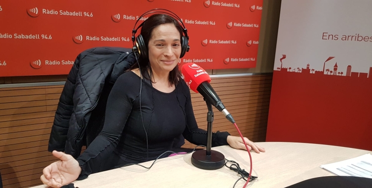 Sandra Milian a l'estudi 1 de Ràdio Sabadell 