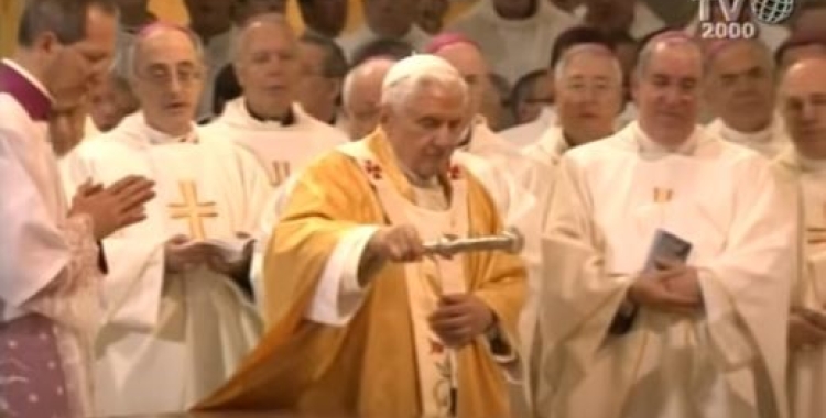 Salvador Cristau, amb Benet XVI a primer terme | Cedida