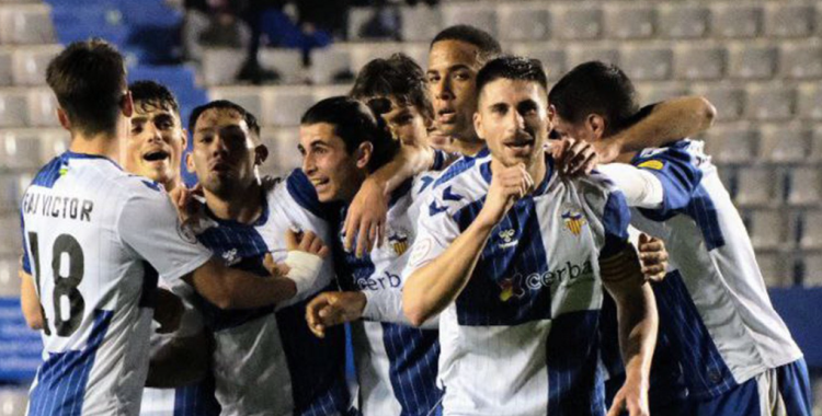 Morgado, celebrant l'únic gol del partit | CES