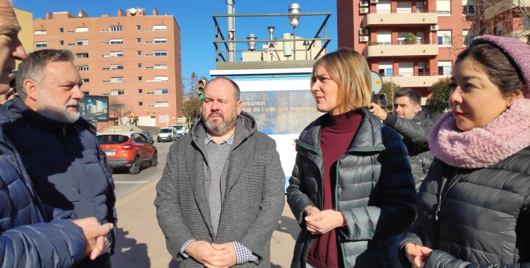 Joan Mena i Jéssica Albiach a la Gran Via | Pau Duran