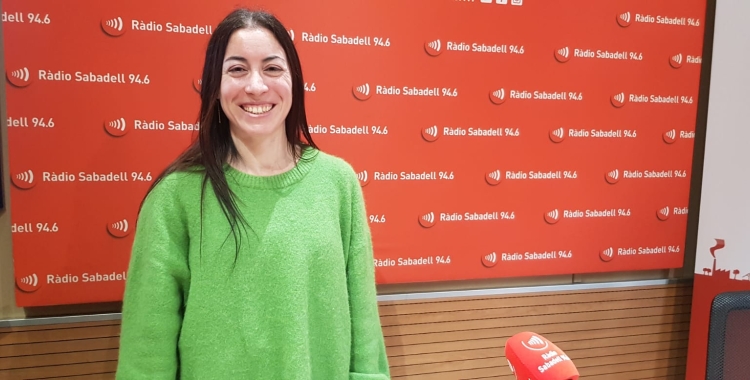 Laia Castro, als estudis de Ràdio Sabadell
