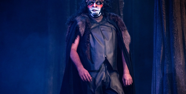 Miquel Roselló fent de Satanàs . Fotografia cedida per Jordi González