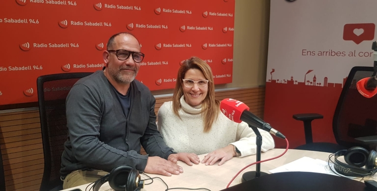  Jordi Monllor i Raquel Benavides a l'estudi 1 
