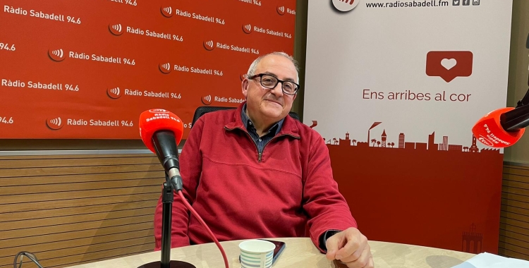 Joan Tafalla, a l'estudi 1 de Ràdio Sabadell 