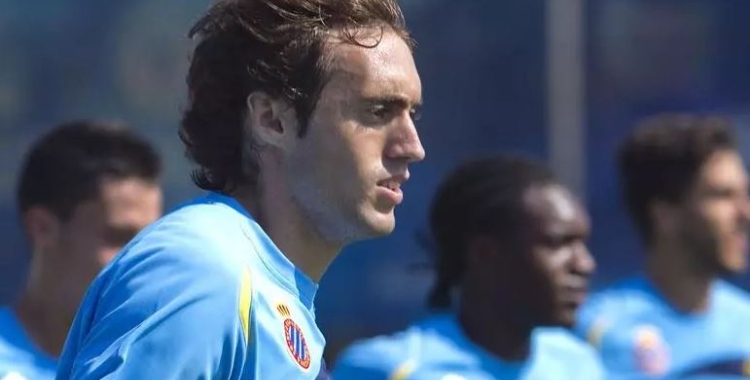 Baena entrenant amb l'Espanyol