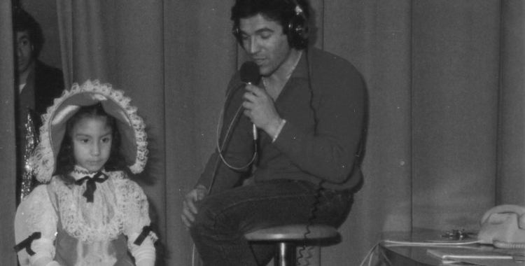 Imatge del popular locutor, Pepe Navarro, conductor del program 'Viva la Radio' a l'emissora Ràdio Sabadell 