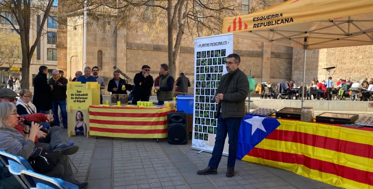 Gabriel Fernández a l'acte d'aquest matí | Helena Molist