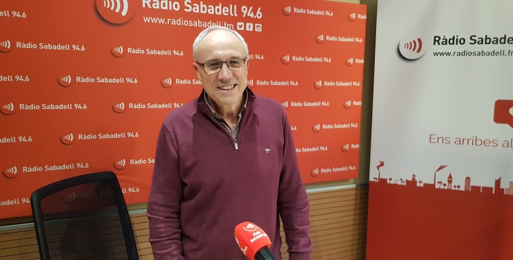 Miquel Àngel Maestro a l'estudi de Ràdio Sabadell 