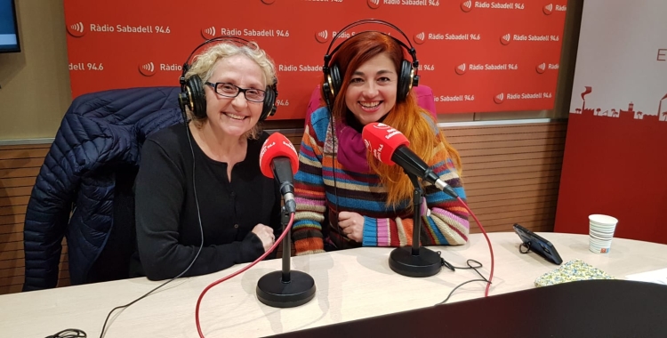 Belen Almenara i Olga Sanz, voluntàries d'Amics de la Gent gran 