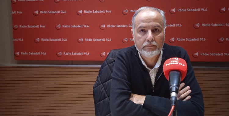 David Serrano, a l'Estudi 1 de Ràdio Sabadell 