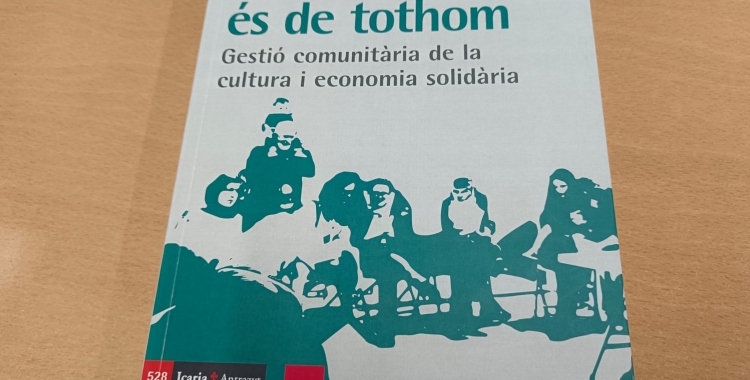 Santi Eizaguirre presenta 'Perquè tot és de tothom', sobre la gestió comunitària, avui a l'Obrera 