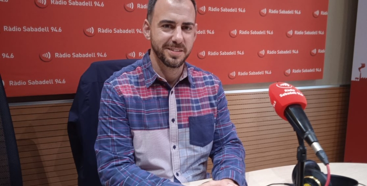 Jordi De Arriba a l'estudi 1 de Ràdio Sabadell 