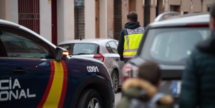 Agents desplegats al carrer Sant Maties | Roger Benet