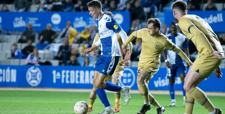 Altimira en una acció del partit de dissabte | Roger Benet