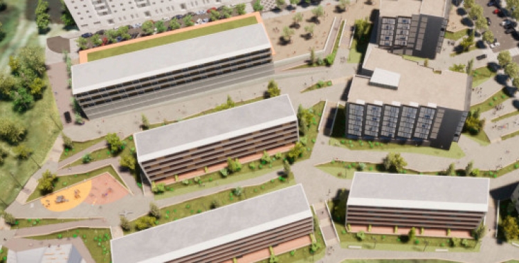 Recreació de com quedarà el Complex Roureda