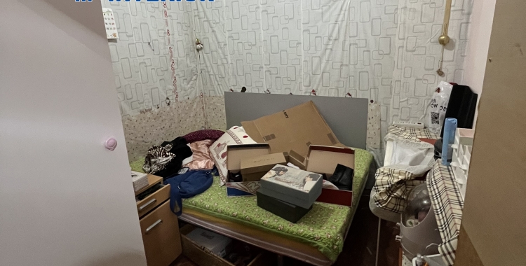 Una de les habitacions on eren explotades les víctimes | Policia Nacional