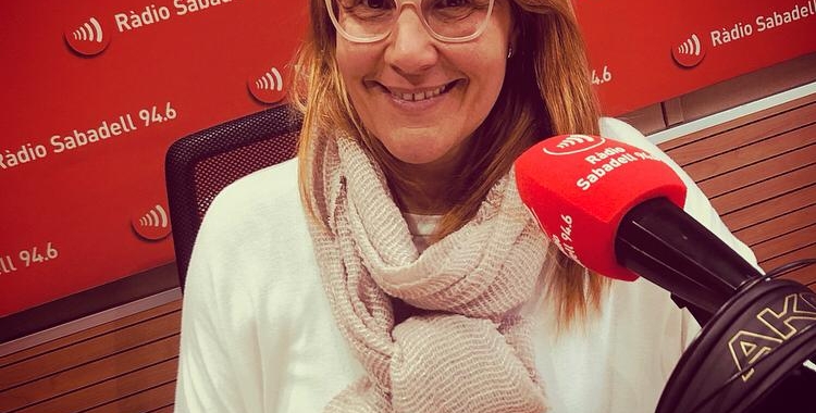 Raquel Benavides, al'estudi 1 de ràdio Sabadell 