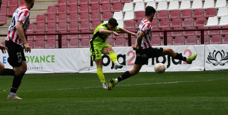 Carrión, en el moment del xut del 0-1 | CES