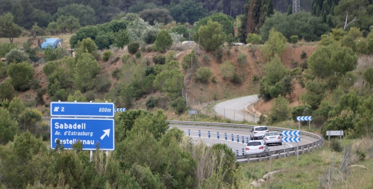 Carretera d'accés a Sabadell