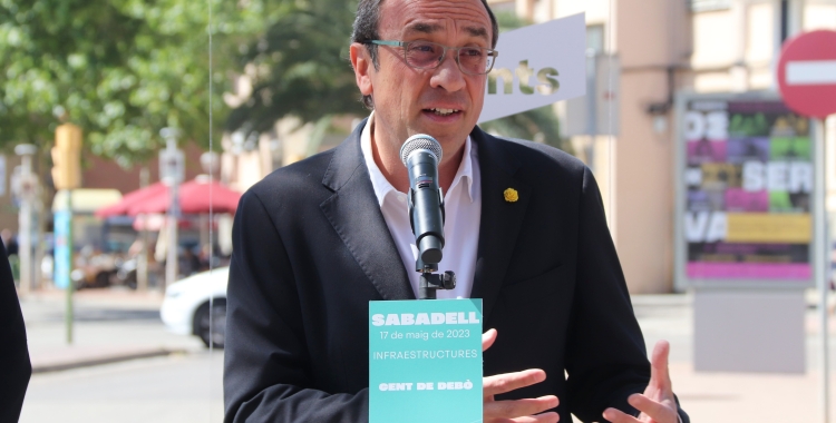 Josep Rull en l'acte de Sabadell | ACN