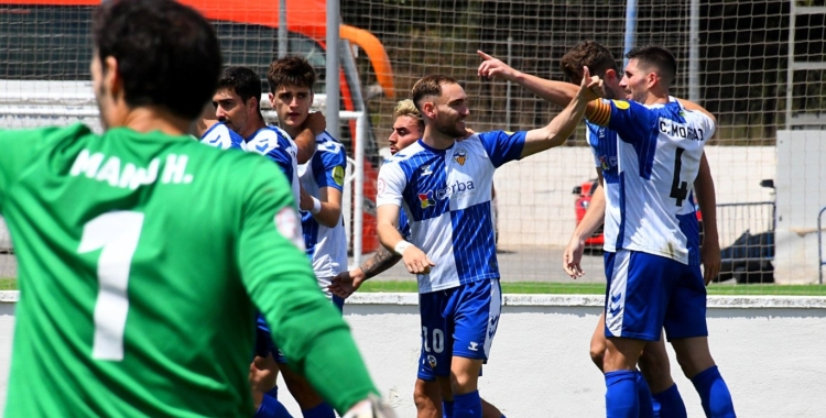 Celebració del gol arlequinat a l'Antonio Solana | Críspulo Díaz