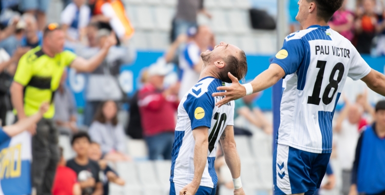 Herrera, celebrant un gol a l'estadi | Roger Benet